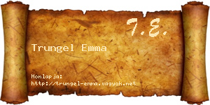 Trungel Emma névjegykártya