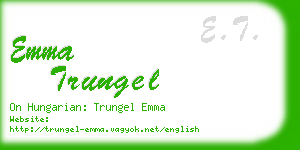 emma trungel business card